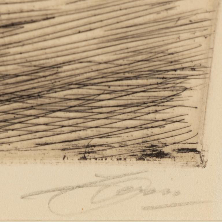 ANDERS ZORN, etching, 1913, signed in pencil.