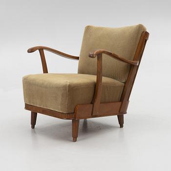 Svante Skogh, a Swedish Modern armchair, Förenade Möbelfabrikerna, Linköping, Sweden, 1940's.