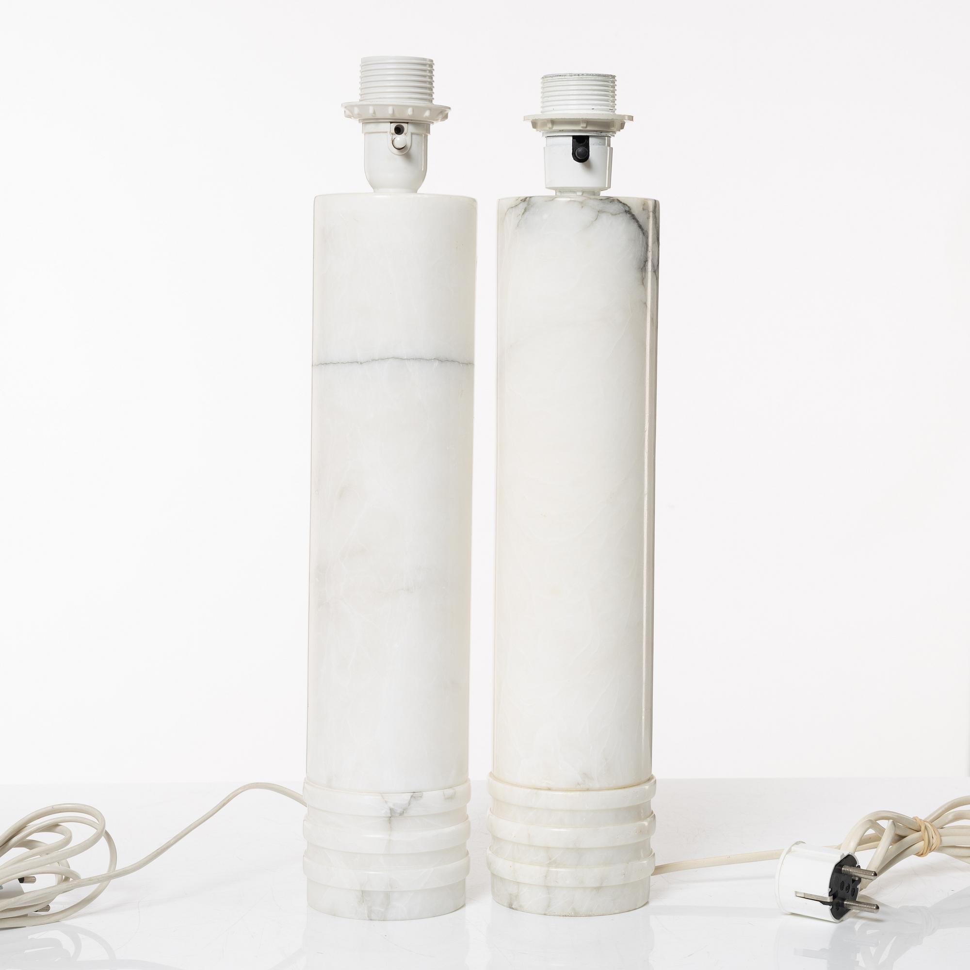 A pair of table lamps, Bergboms, second half of the 20th century.