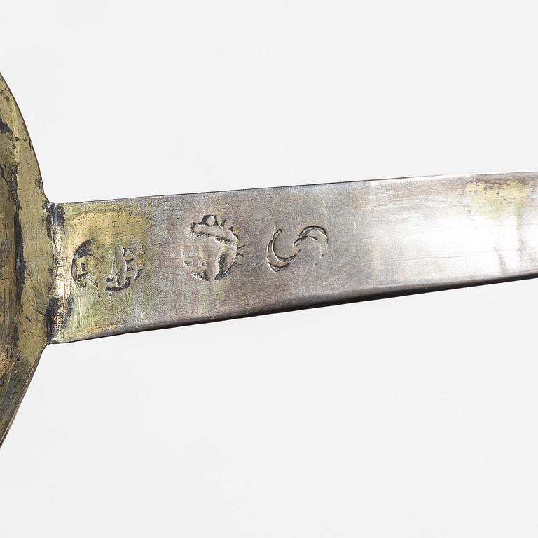 Spoon, silver, probably Scandinavia, 18th century.