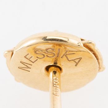 Earrings a pair of "Move Uno Chain and Stud Earrings", Messika.