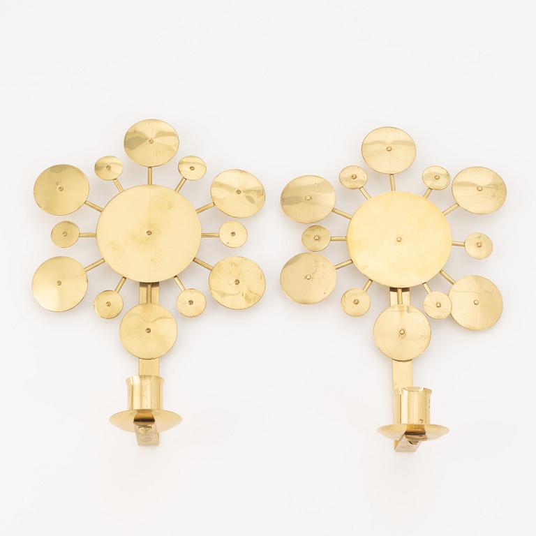 Lars Holmström, a pair of wall sconces, Firma Lars Holmström, Arvika, second half of the 20th Century.