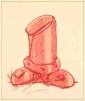 Claes Oldenburg, lithograph, signed and dated -73, marked P.P. II.