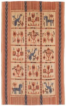 Märta Gahn, a drape, flat weave, c 240 x 148 cm.