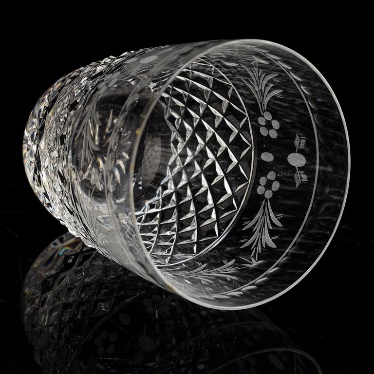 45 psc glass 'Elvira Madigan' by Kosta Boda, Sweden.