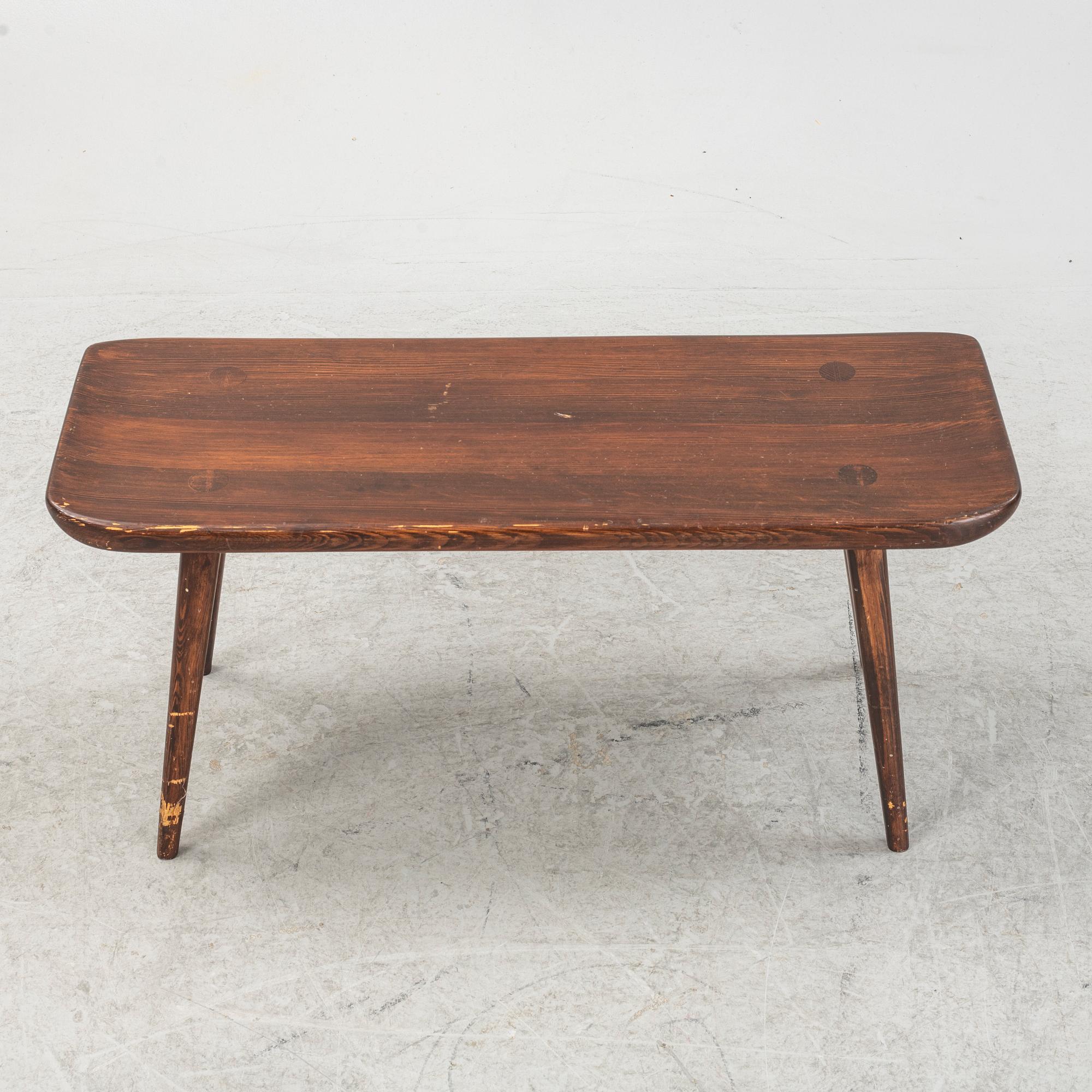 Carl Malmsten, a 'Visingsö' stool, Svensk Fur, mid 20th Century.