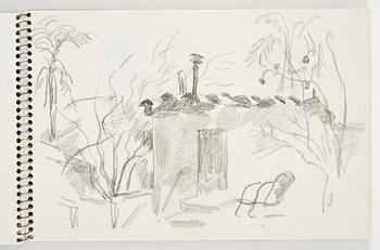 Lotte Laserstein, 3 skissböcker med blyertsteckningar.