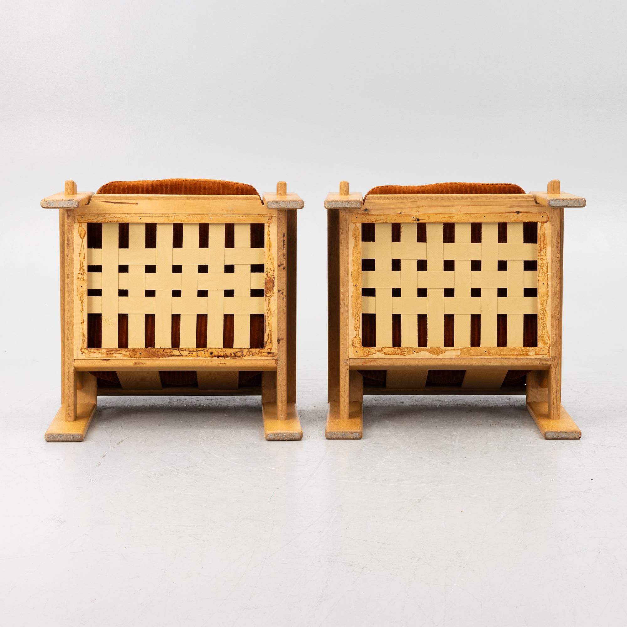 Esko Pajamies, fåtöljer, ett par "Bonanza" för Asko möbler Finland 1960/70-tal.