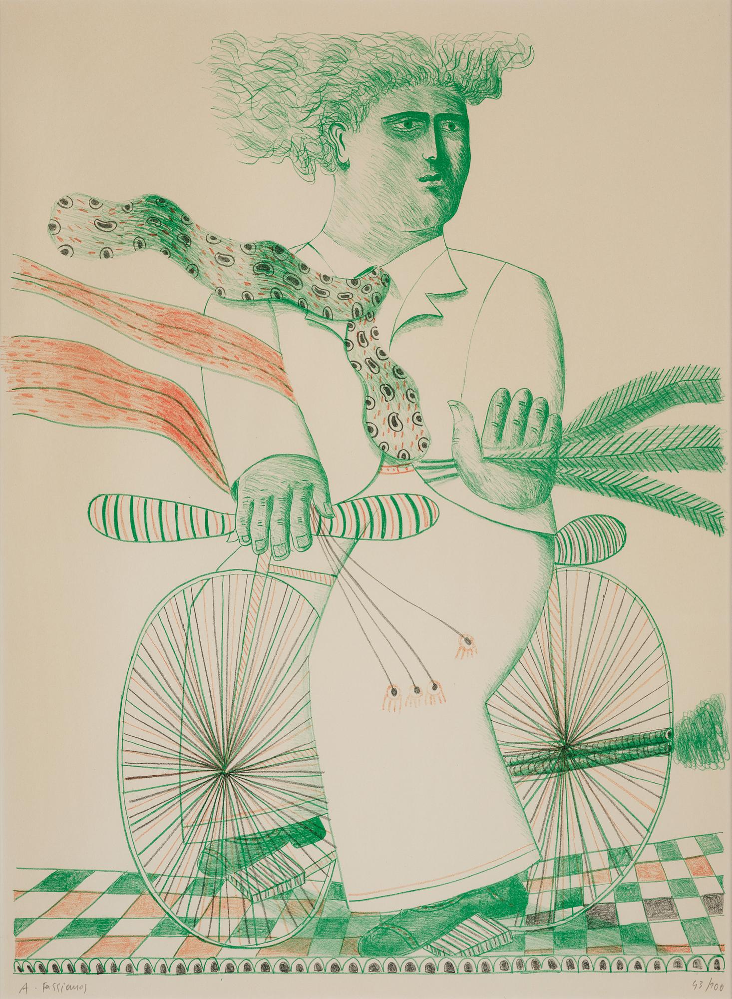 Alexandre Fassianos, Untitled from: "Hommage aux Prix Nobel" (The Nobel Prize Portfolio).