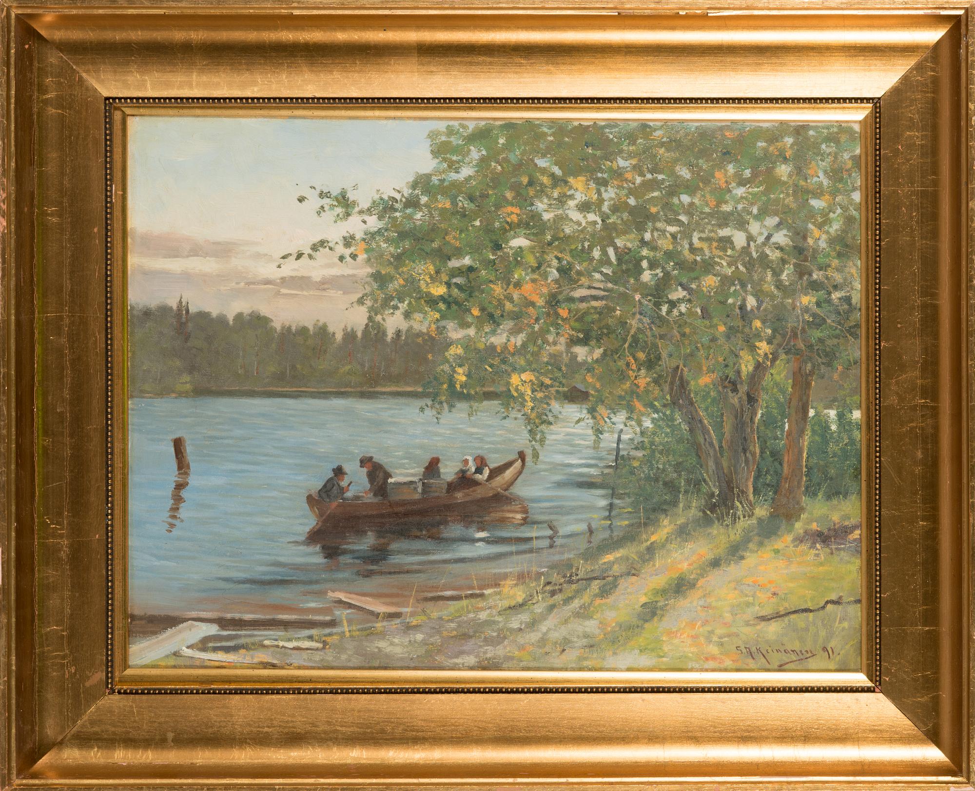 Sigfrid August Keinänen, oil on canvas, signed and dated -91.