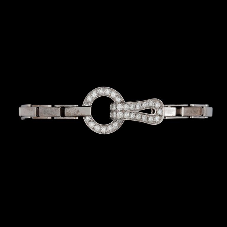 A circa 1.00 cts brilliant-cut diamond bracelet by Cartier. No. 88187A.