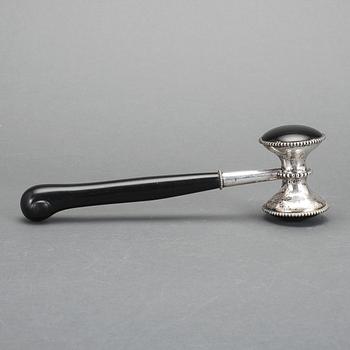 ORDFÖRANDEKLUBBA, silver, trä, K. Anderson, Stockholm 1937.