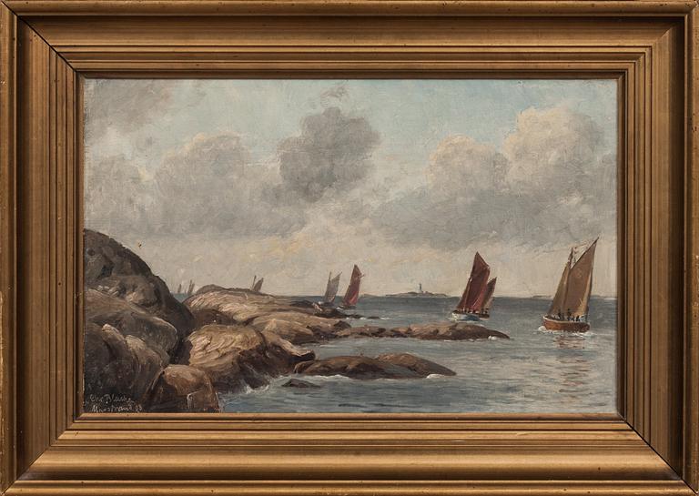 CHRISTIAN BLACHE, olja på duk, signerad o daterad -08.