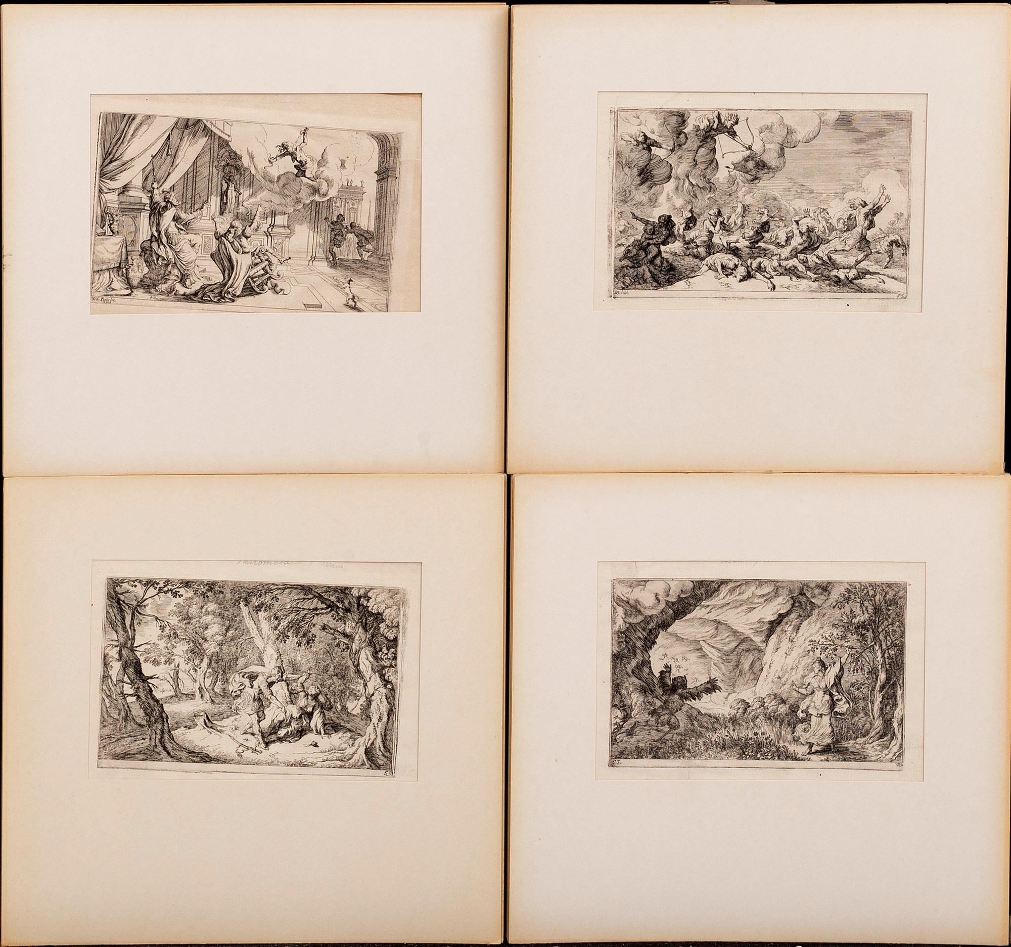Johann Wilhelm Baur, 39 etchings, plate signed.