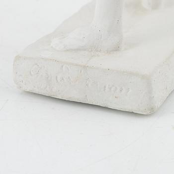 Christian Eriksson, skulptur, gips, signerad.