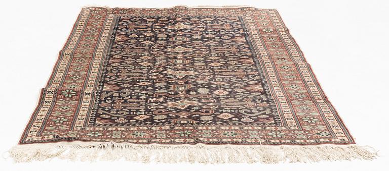 A carpet, semi antique/old, possibly Ardabil, c. 180 x 115 cm.