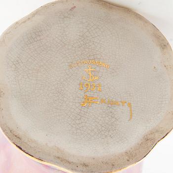 Josef Ekberg, vase Gustavsberg signed and dated 1931.