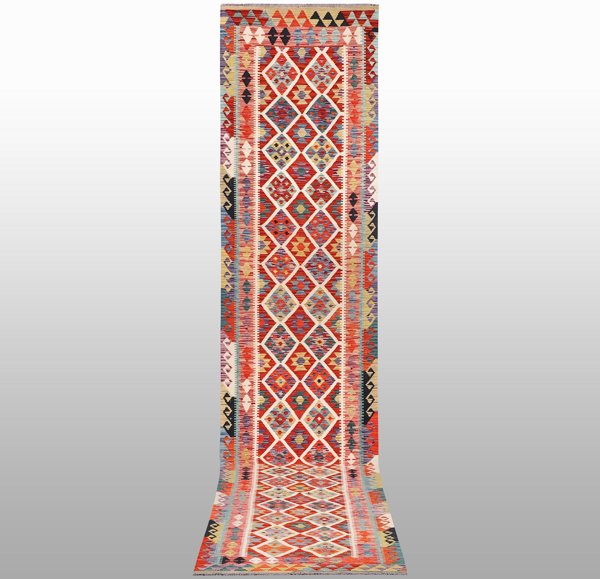 A runner, Kilim, ca 463 x 82 cm.