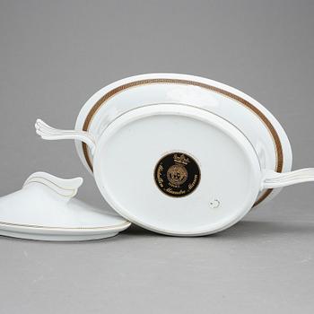 TERRIN, porslin, "Medallion Meandre Marron", Paul Wunderlich, Versace för Rosenthal.