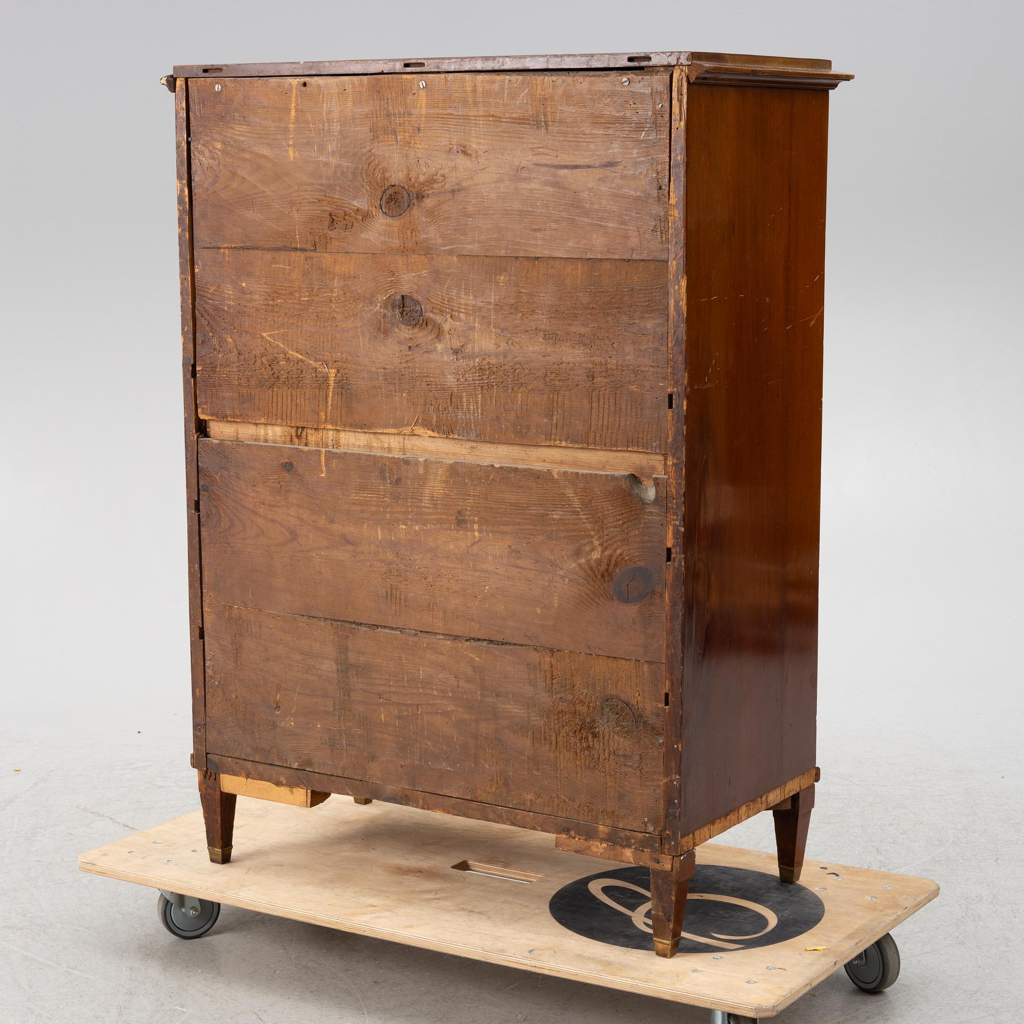 Sekretär, 1800-talets början.