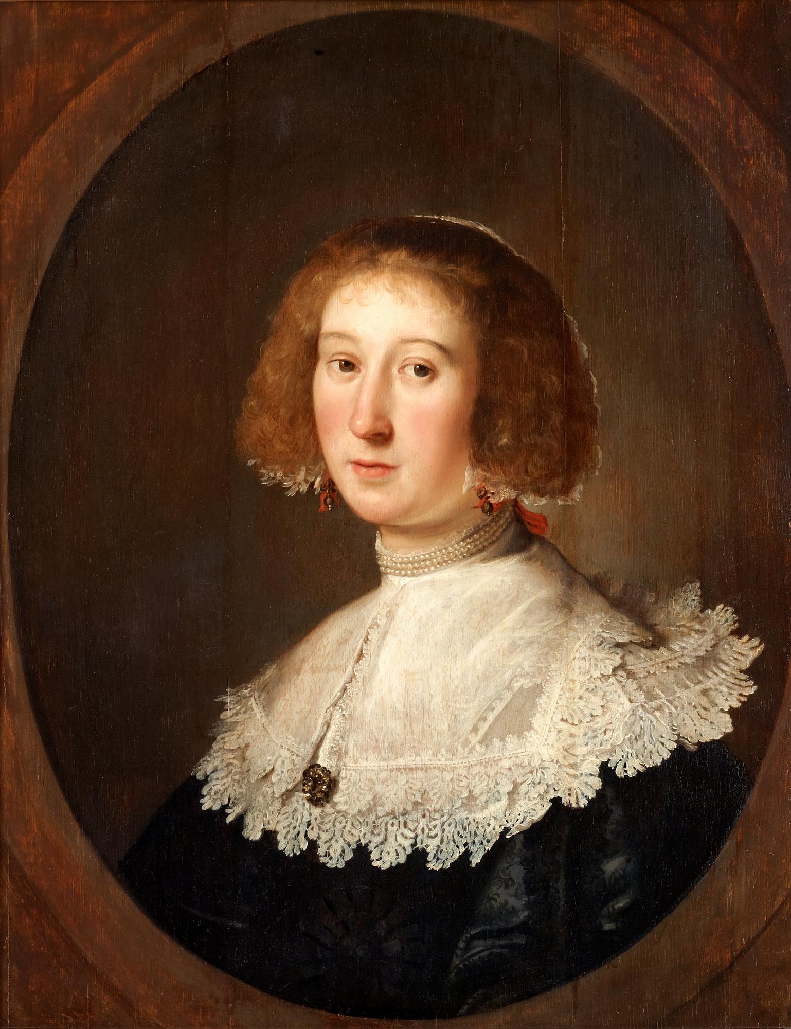 Michiel Jansz. van Mierevelt Tillskriven, Damporträtt.