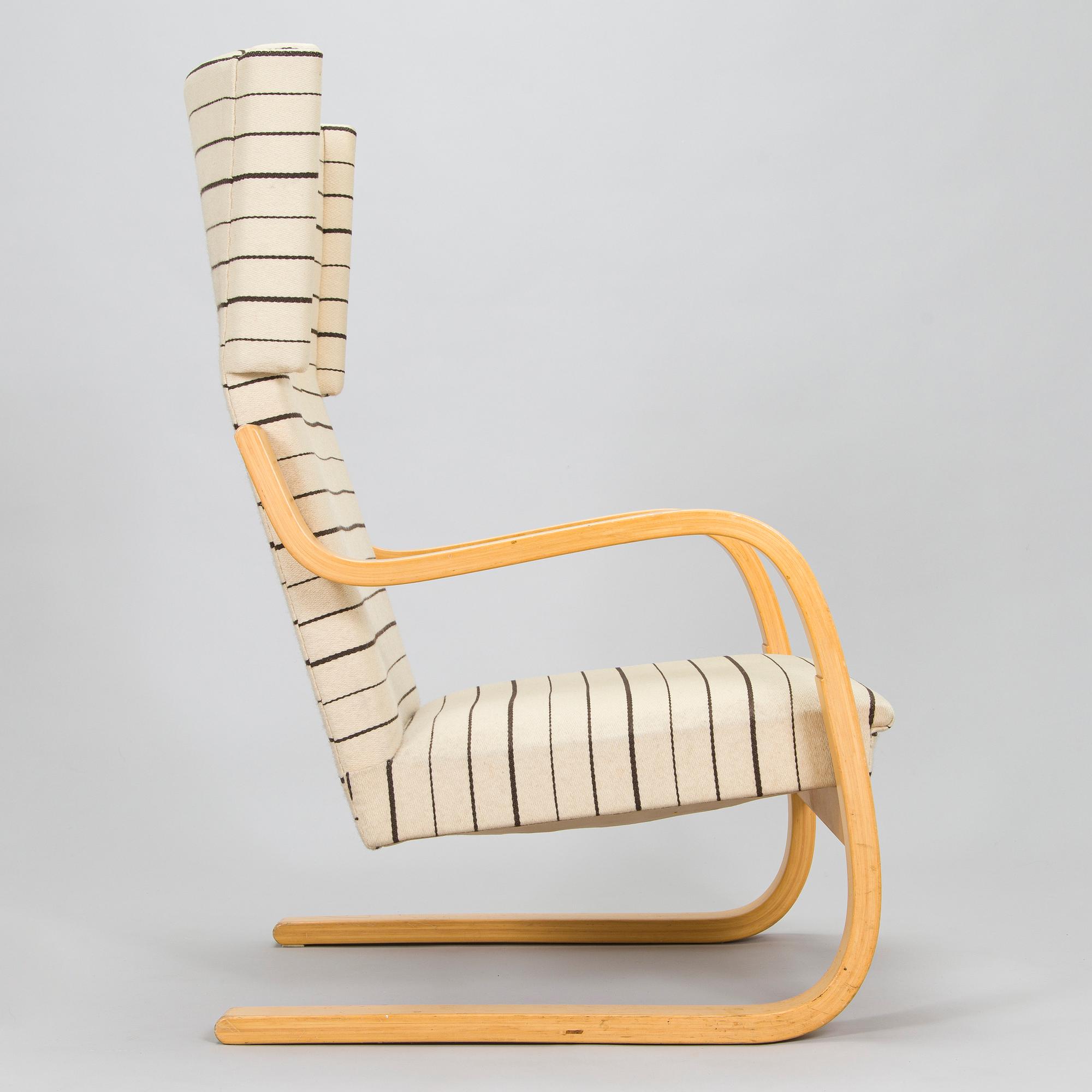 Alvar Aalto, nojatuoli, malli 401, Artek 1900-luvun loppu.