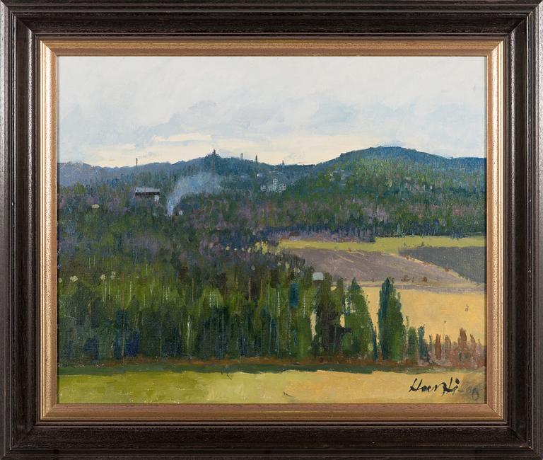 Armas Hursti, öljy leylle, signeerattu ja päivätty -80.