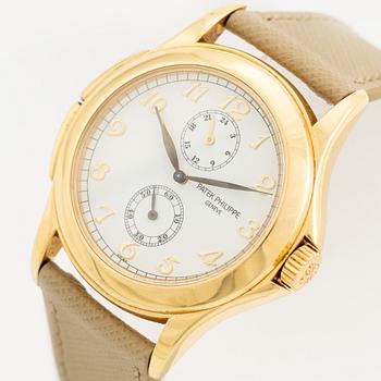 Patek Philippe, Calatrava, Travel Time, "Geneva Seal", wristwatch, 37 mm.