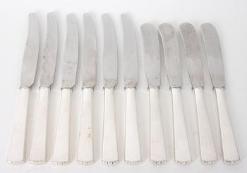 BESTICKSERVISDELAR, 22 st, silver.