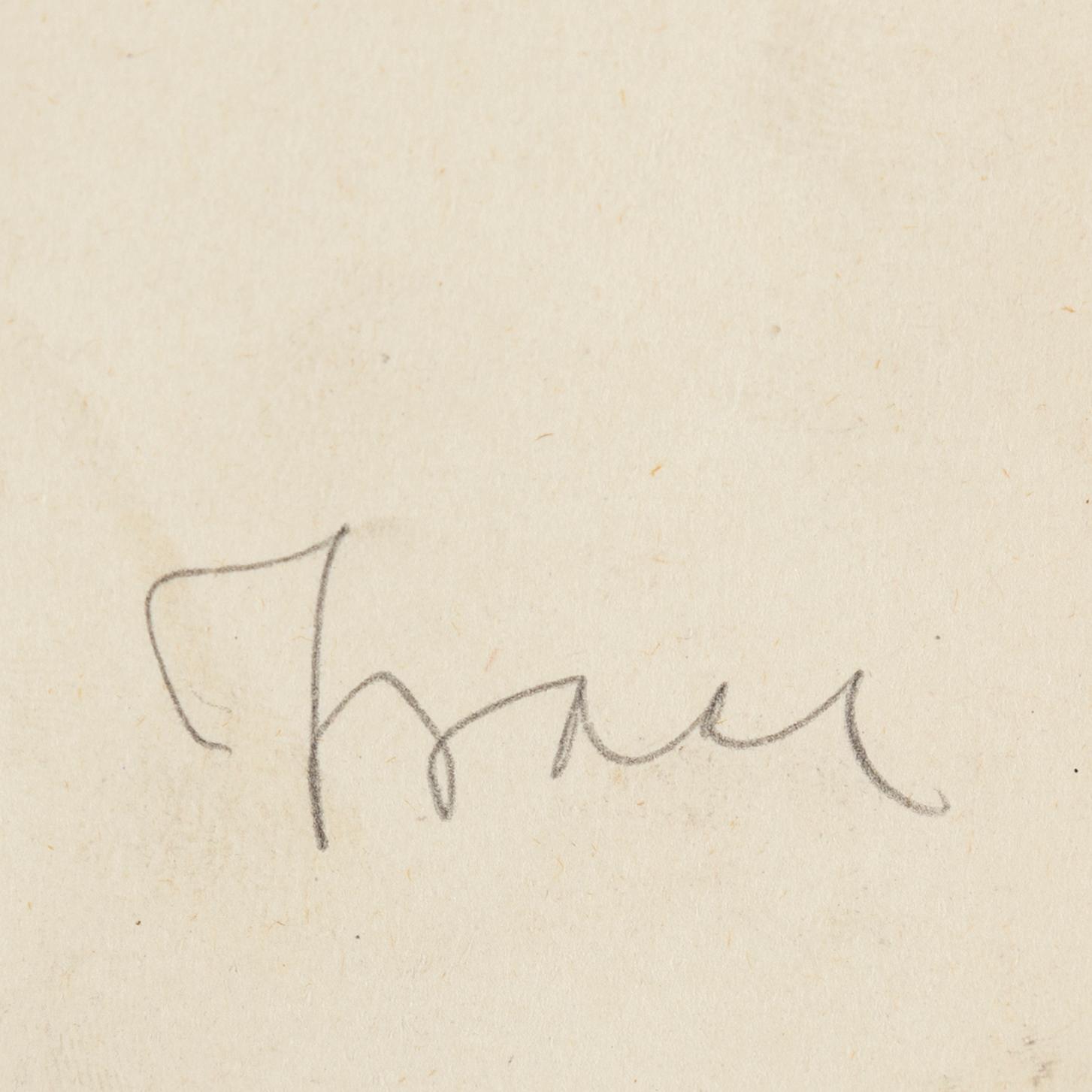 ISAAC GRÜNEWALD, tusch och blyerts på papper, signerad Isaac.