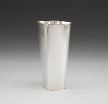 A Gustaf Janson sterling vase by C.G. Hallberg Stockholm 1956.