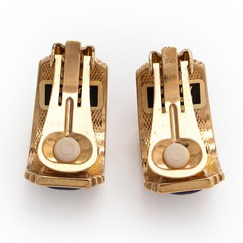 Michaela Frey, armband, halssmycke, örhängen, förgylld metall, emalj, Österrike.