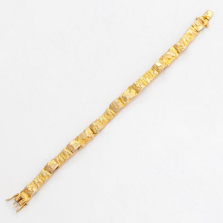 Björn Weckström, armband, "Jotos", 18K guld. Lapponia. Svensk import stämpel.