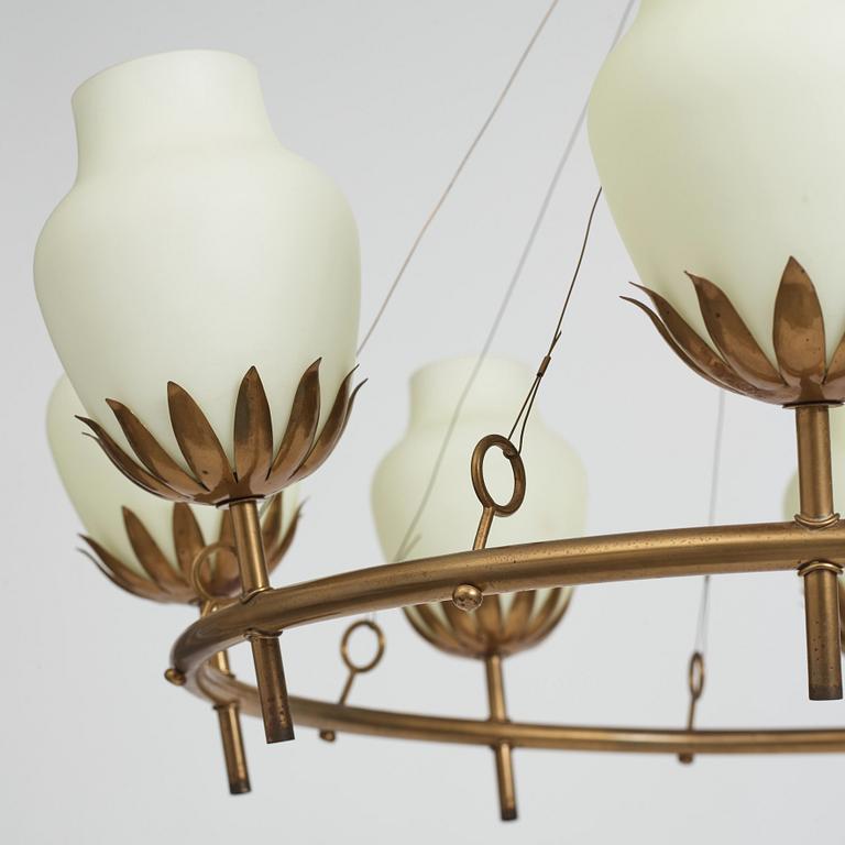 Hans Bergström, a ceiling lamp, ateljé Lyktan, Sweden 1940-50s.