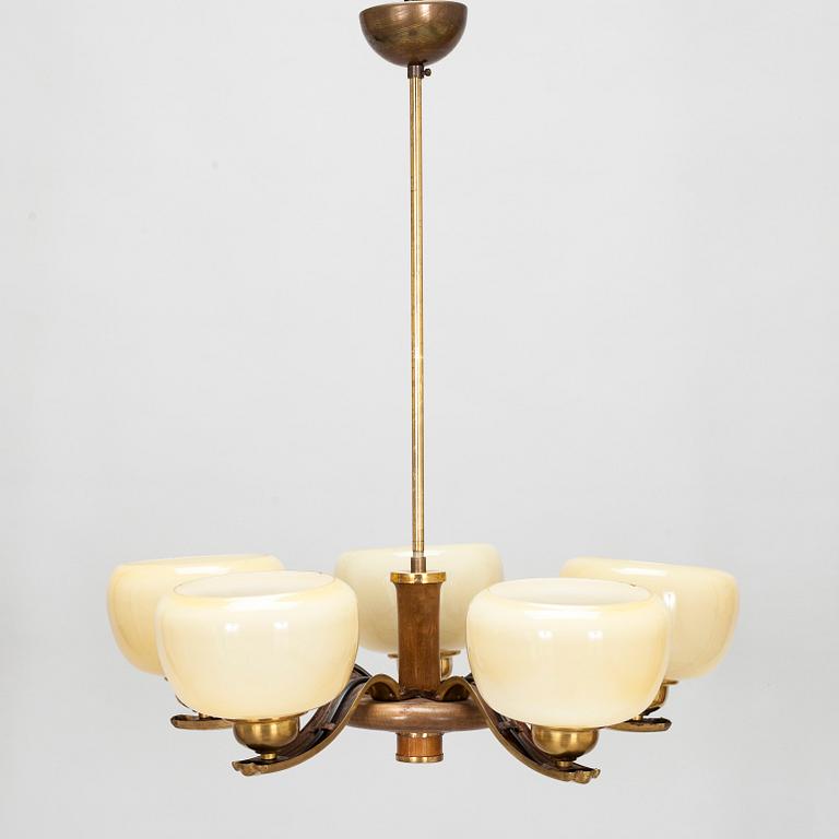 Paavo Tynell, taklampa, modell 1255, Taito, 1930-tal.