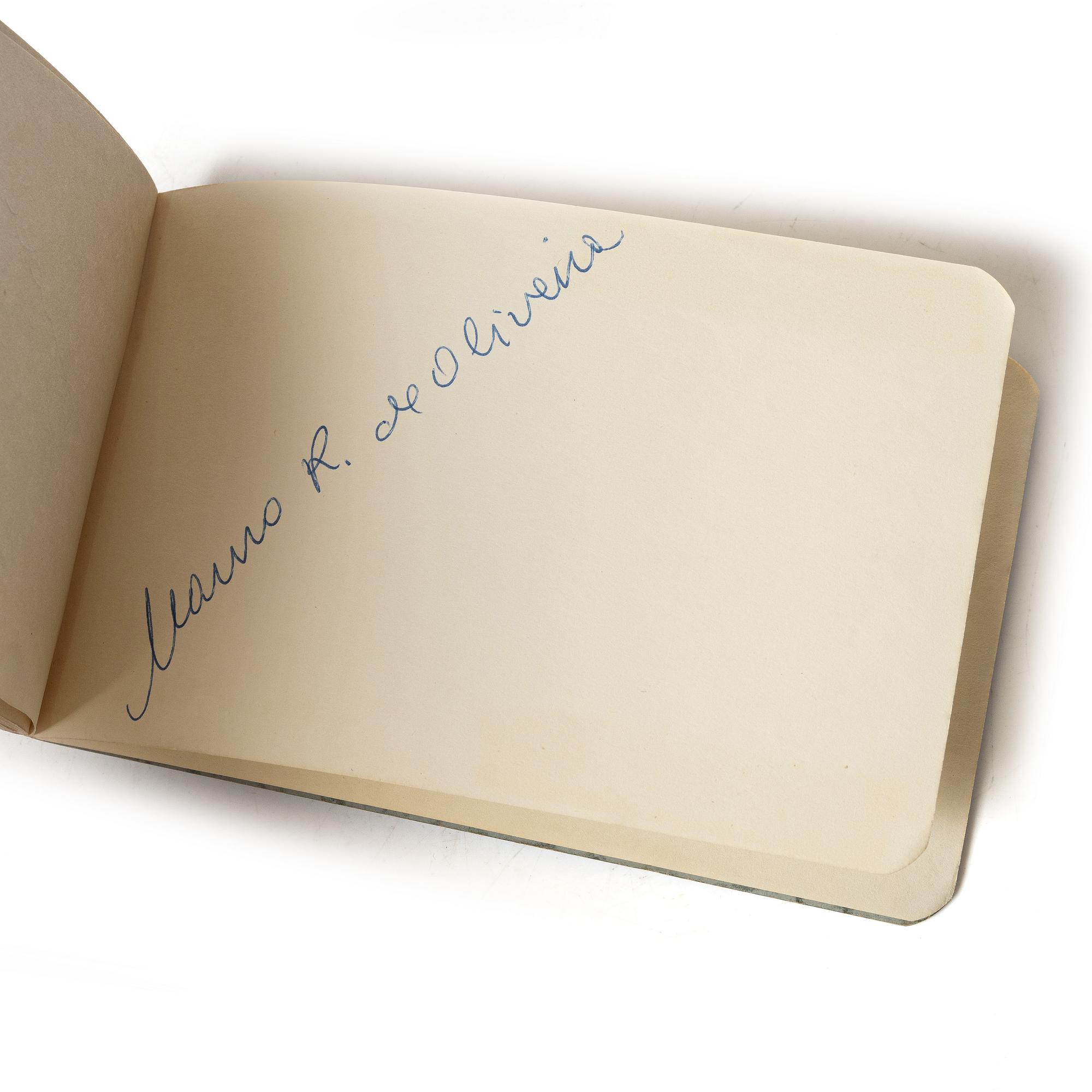 Autograph collection, Brazil’s national football team, 1958 World Cup, two notebooks.