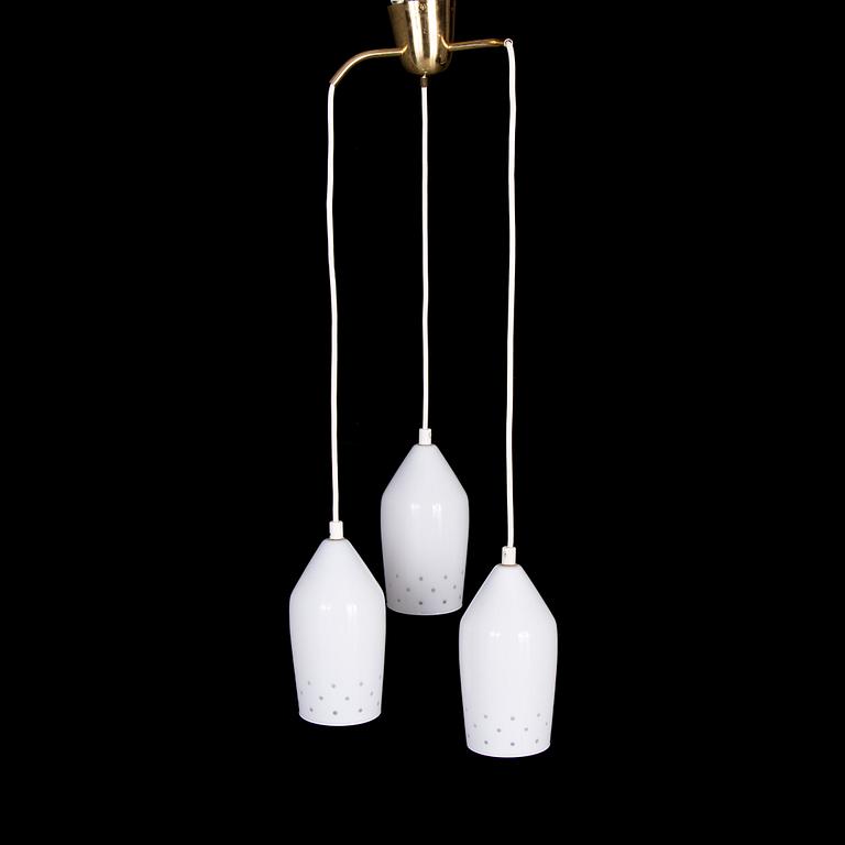 LISA JOHANSSON-PAPE, taklampa, Oy Stockmann Ab, Orno, 1900-talets mitt. Höjd 77-86 cm.