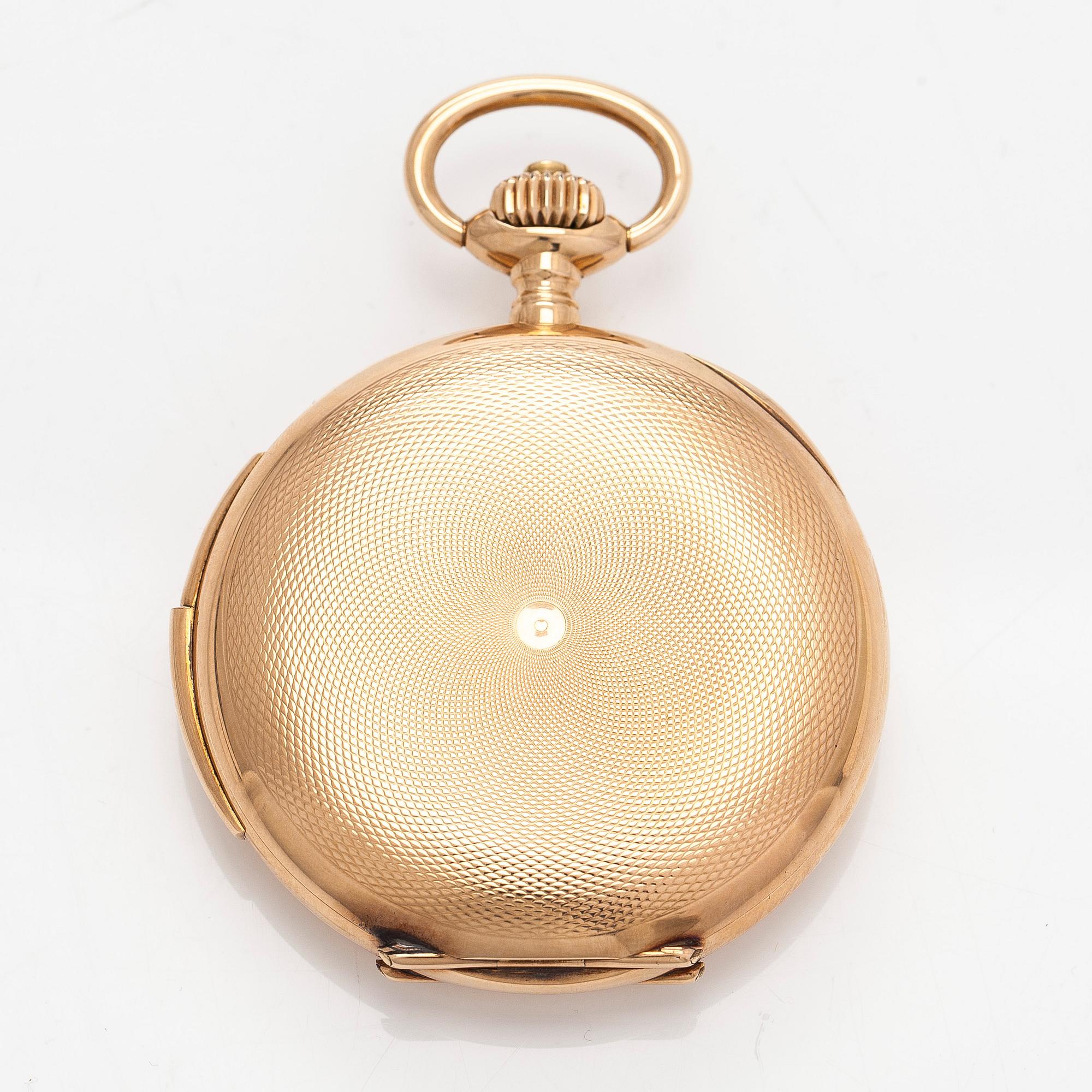 Borel fils & Cie, pocket watch, hunter, quarter repeater, 54 mm.