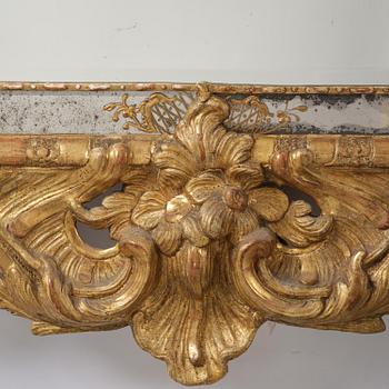 A Swedish Rococo mirror.