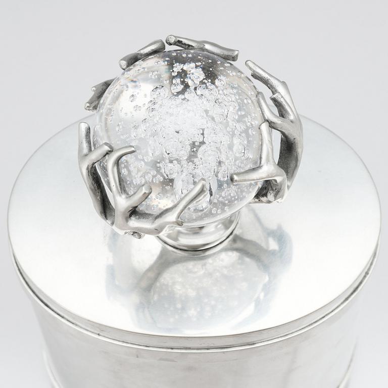 Estrid Ericson, a pewter box for Svenskt Tenn, Stockholm 1976.