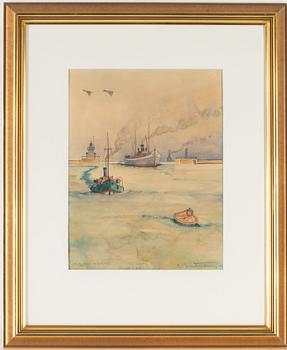 Carl Johan Forsberg, "Malmö hamn".