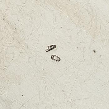 Three silver boxes with lid, Central Europe 18th/19th century.