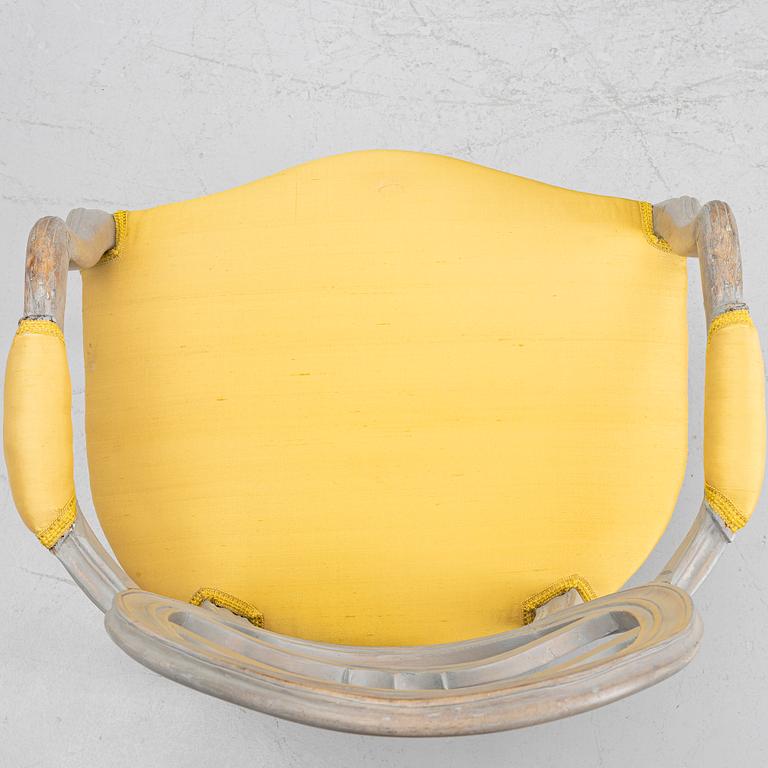 Armchair, so-called laughter chair, 18th century, Gustavian.