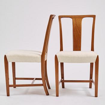 Runar Engblom, a set of ten mahogany chairs, for the Stockholm Crafts Association, 1940s-50s.