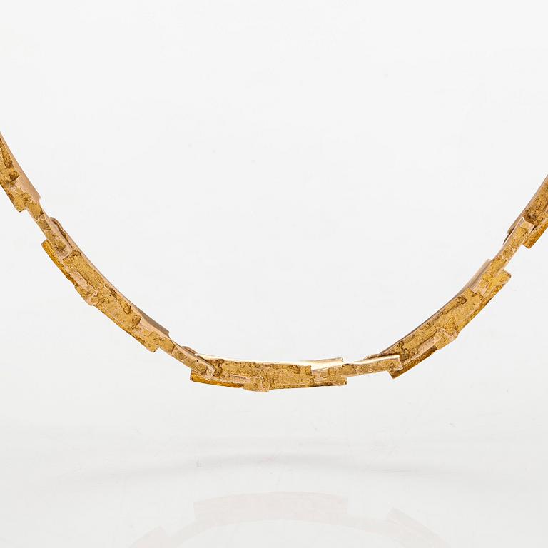 Björn Weckström, collier, "Tundra", 14K guld. Lapponia 1967.