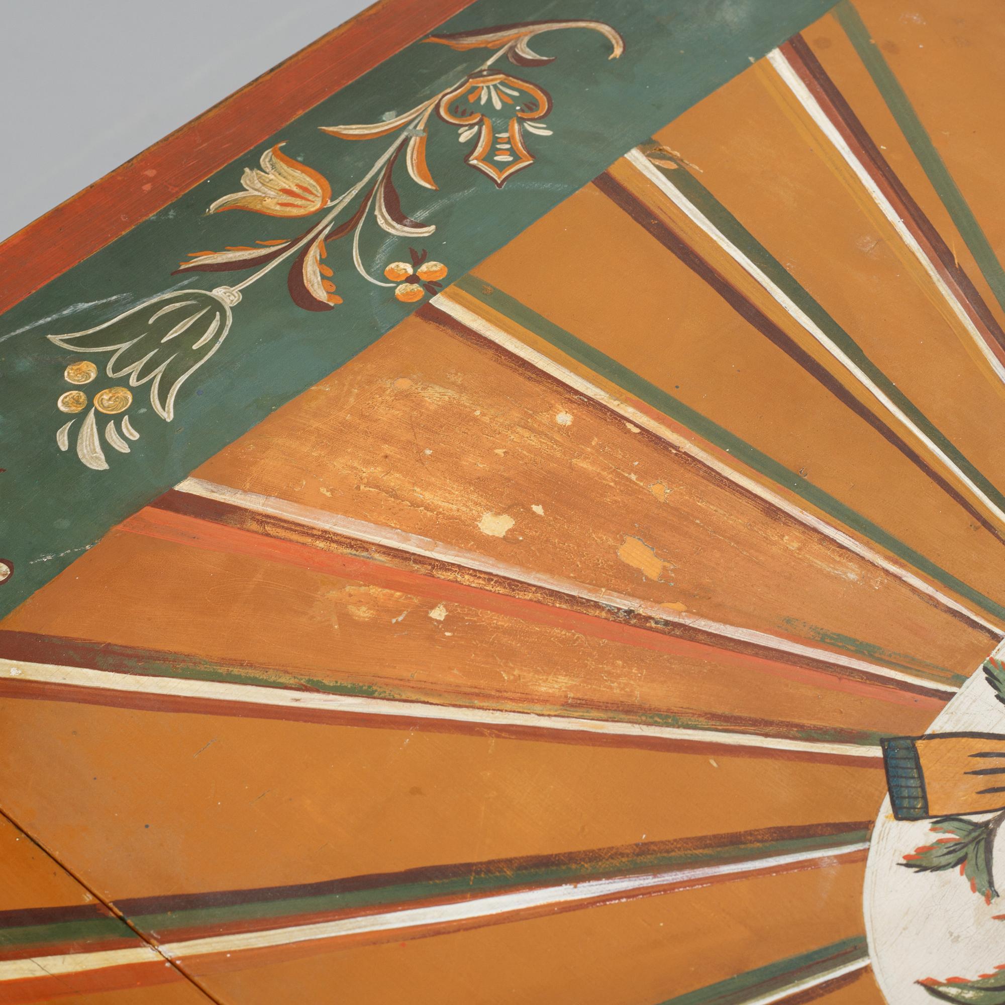 A painted Baroque style gate-leg table, early 20th Century.