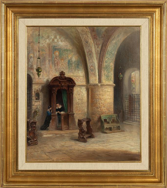 Frans Wilhelm Odelmark, oil on canvas, signed.