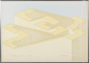 OSCAR REUTERSVÄRD, 2 st, färglitografi,  signerade och numrerade 94/200 och 180/200.