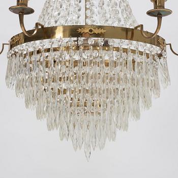 A Gustavian style chadelier, first halt fo the 20th Century.