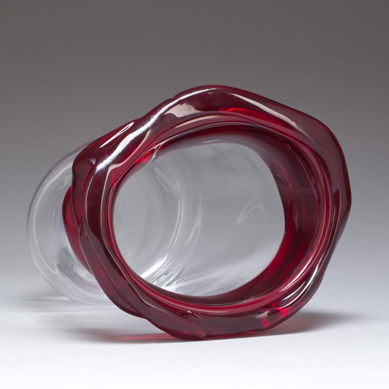 Skål, glas, Murano, signerad och daterad, -97.